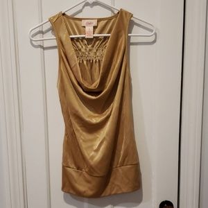 Candies gold sleeveless blouse